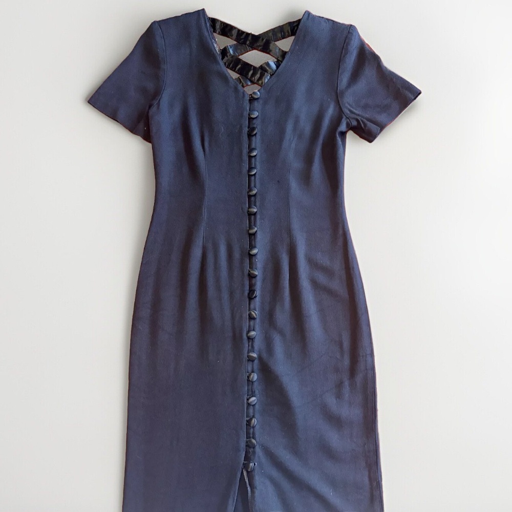 Vintage Betsy New York Black Maxi Dress
